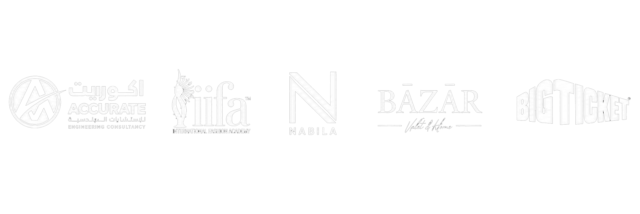 Brands I've worked with IIFA, Nabila, Bazar, Big Ticket